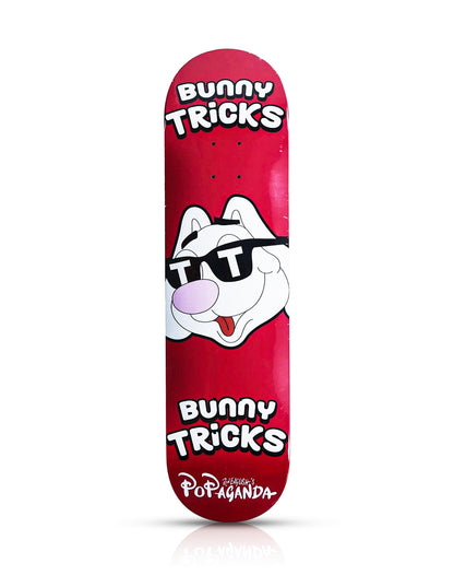 RON ENGLISH 'Bunny Tricks' (2019) Hand-Signed Skateboard Deck