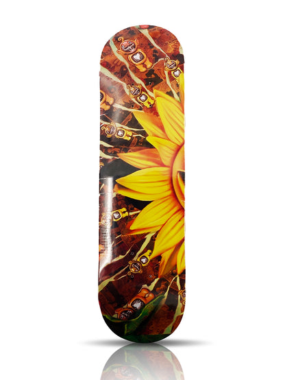 RON ENGLISH 'Sunflower Grin' (2020) Skateboard Deck Set (triptych)