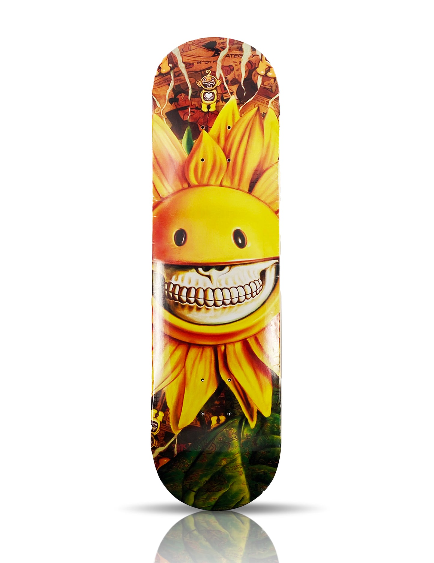 RON ENGLISH 'Sunflower Grin' (2020) Skateboard Deck Set (triptych)