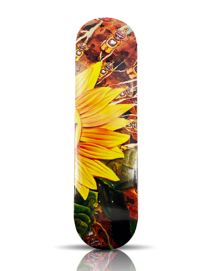 RON ENGLISH 'Sunflower Grin' (2020) Skateboard Deck Set (triptych)