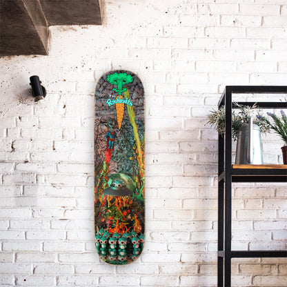 RON ENGLISH x 1xRUN 'Unidentified Flying Rabbits' (2020) Skateboard Deck