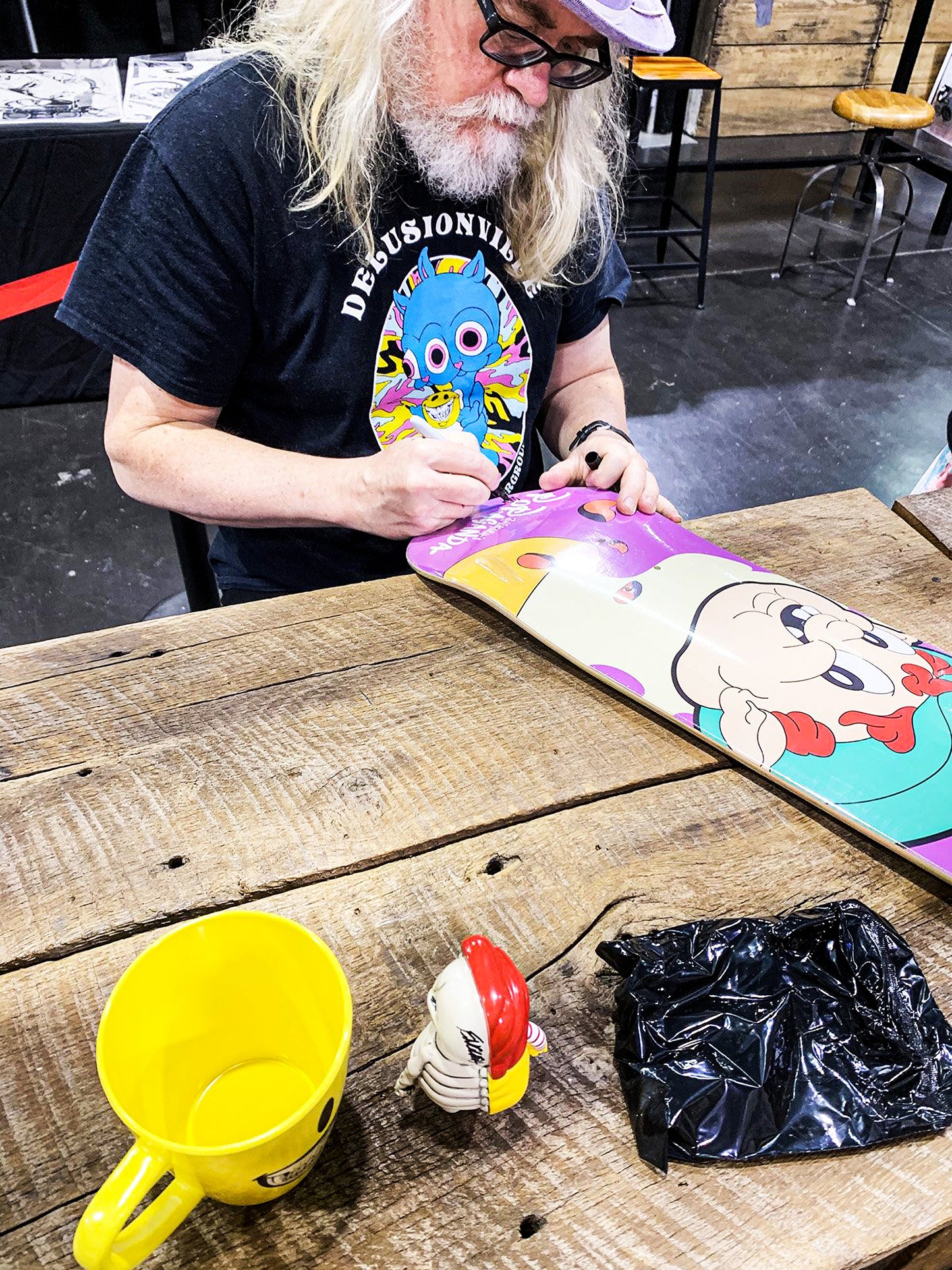 RON ENGLISH 'Yucky Charms' (2019) Hand-Signed Skateboard Deck