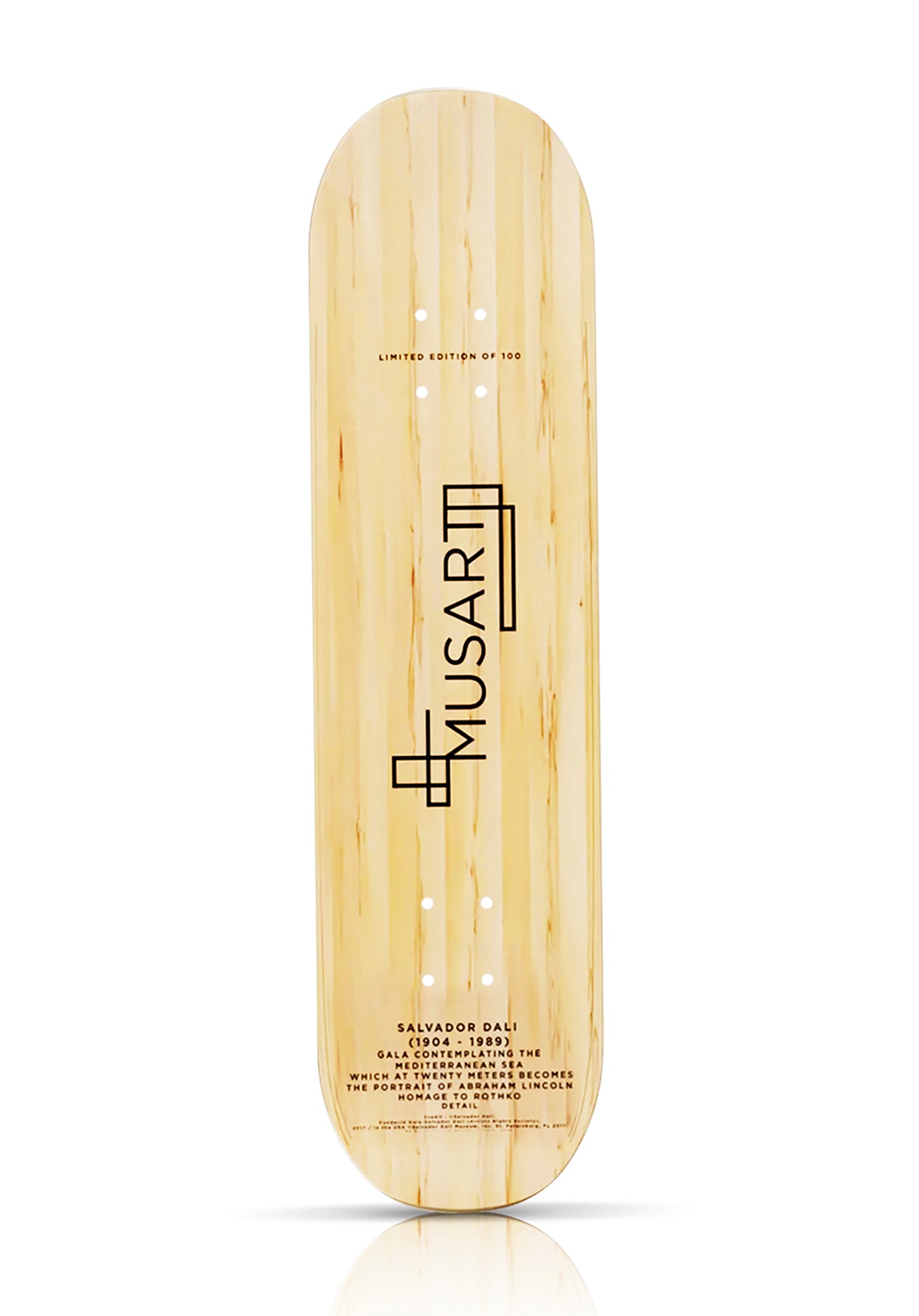 SALVADOR DALI (after) 'Gala Contemplating the Mediterranean' (2020) Triptych Skateboard Deck Set