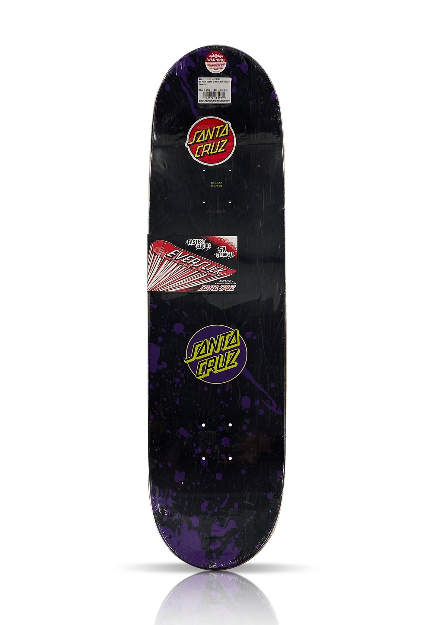 SANTA CRUZ 'Big Mouth Splatter' (2019) Skateboard Deck