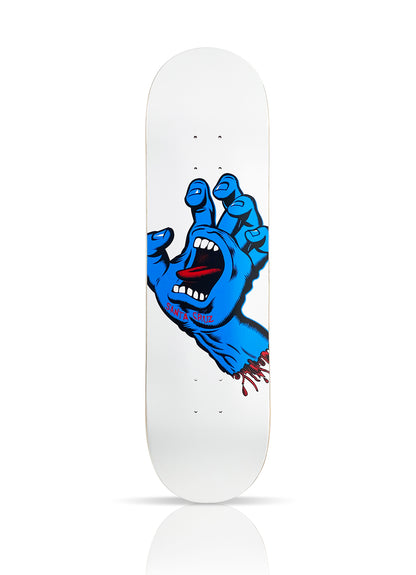 SANTA CRUZ 'Screaming Hand' (2017) Skateboard Deck (white)