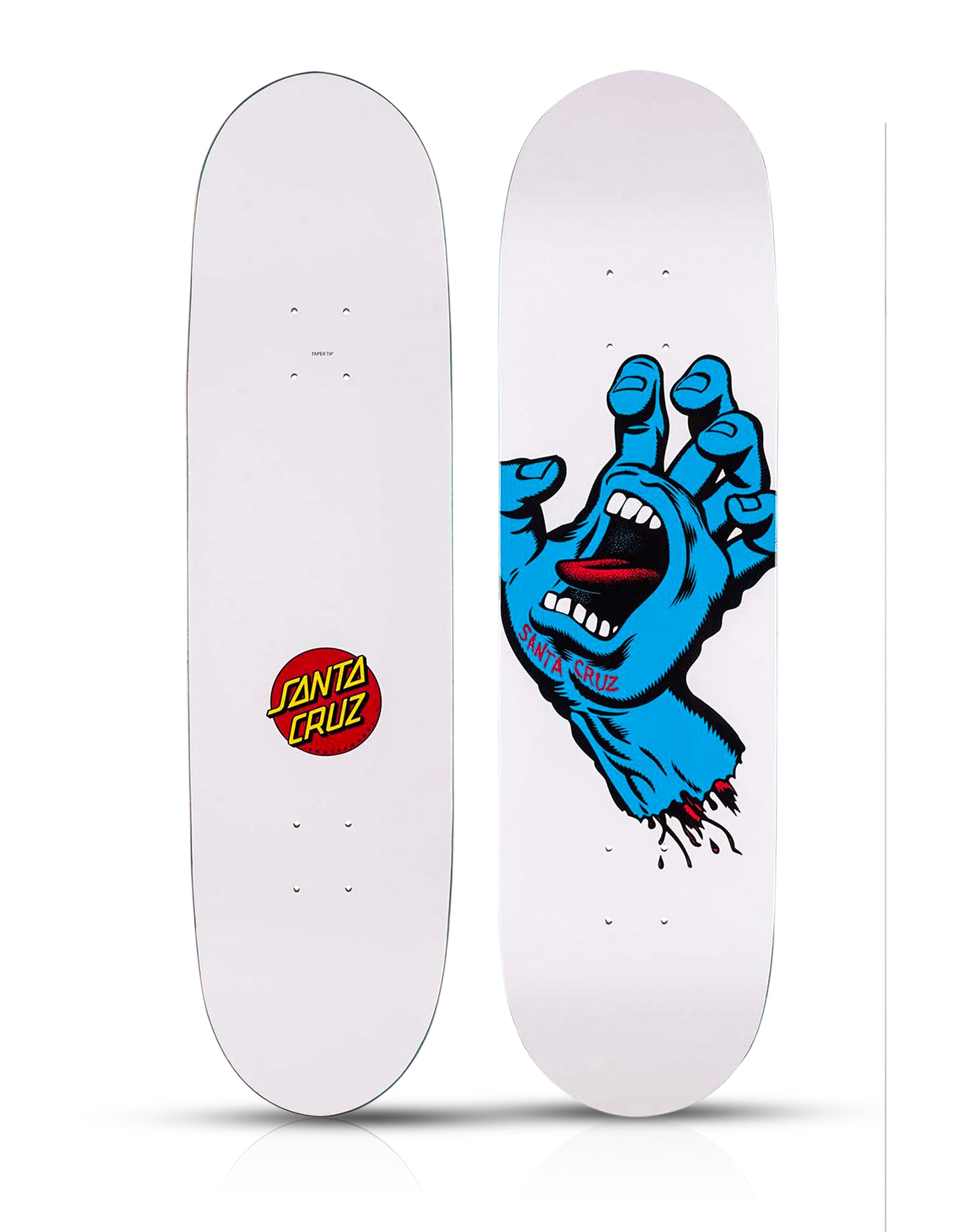 SANTA CRUZ 'Screaming Hand' (2017) Skateboard Deck (white)