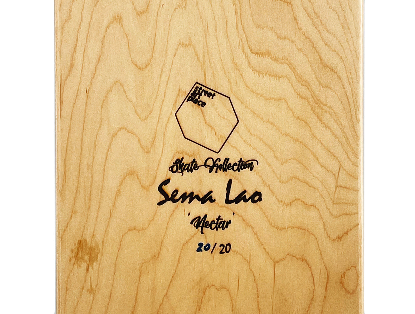 SEMA LAO x Street Art Place 'Nectar' (2021) Hand-Finished Skateboard Deck