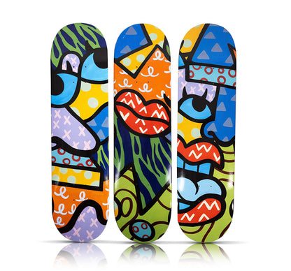 SHEEFY x 1xRUN 'Sk8 Triptych' (2022) Skateboard Deck Set