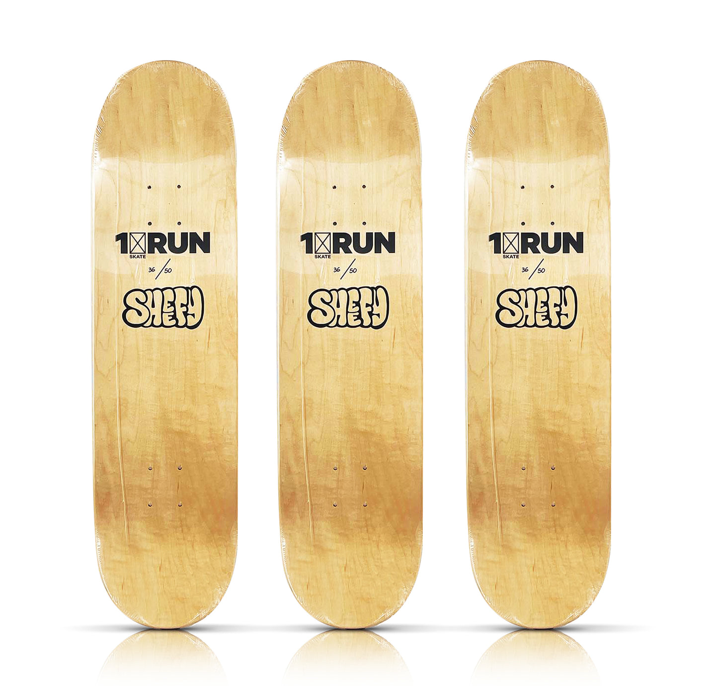 SHEEFY x 1xRUN 'Sk8 Triptych' (2022) Skateboard Deck Set