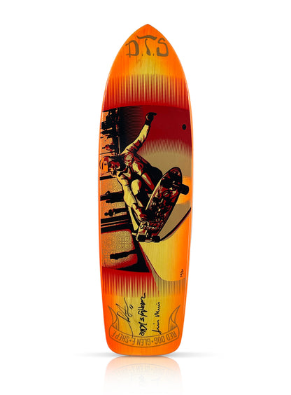 SHEPARD FAIREY x JIM MUIR '1977 Lost Board' (2013) RARE Hand-Signed Skateboard Deck