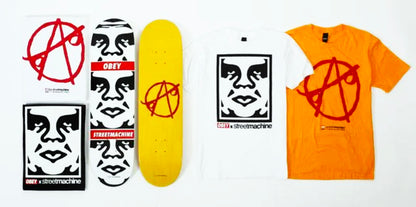 SHEPARD FAIREY x StreetMachine 'Anarchy Big Boys' (2011) Skateboard Deck