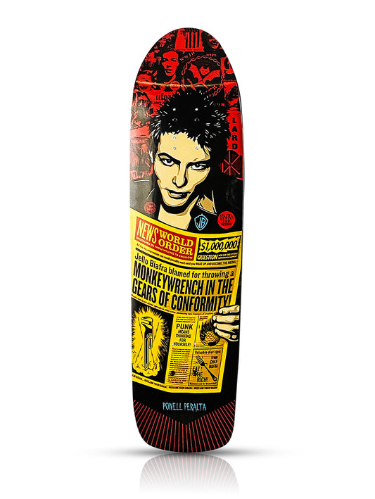 SHEPARD FAIREY 'Jello Biafra' (2013) Skateboard Deck (red)