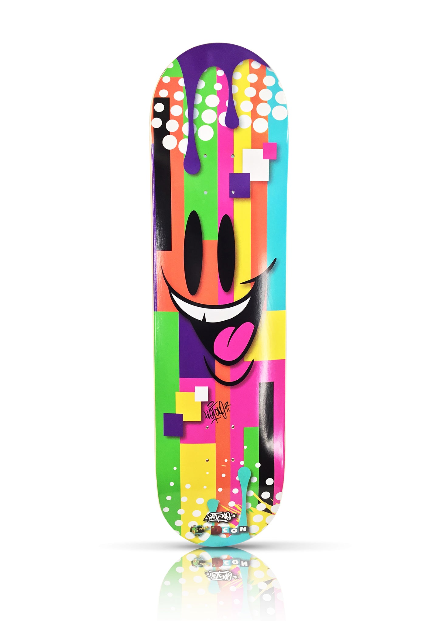 SKET ONE x 3DRetro 'Phase 1' (2021) Hand-Signed Skateboard Deck