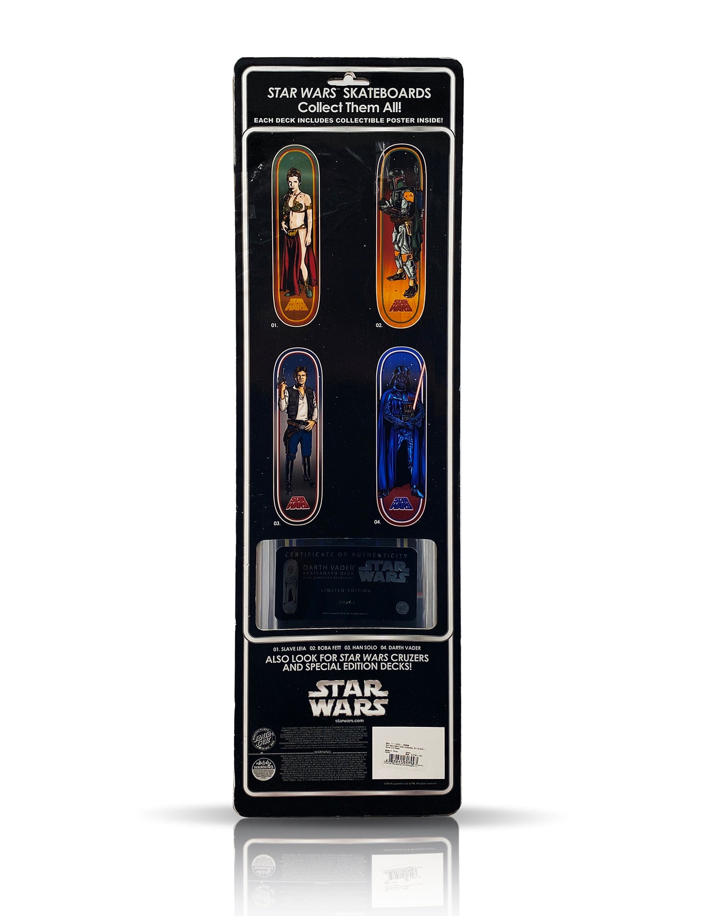 STAR WARS x Santa Cruz 'Darth Vader' (2014) LE Skateboard Deck