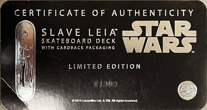 STAR WARS x Santa Cruz 'Slave Leia' (2014) LE Skateboard Deck