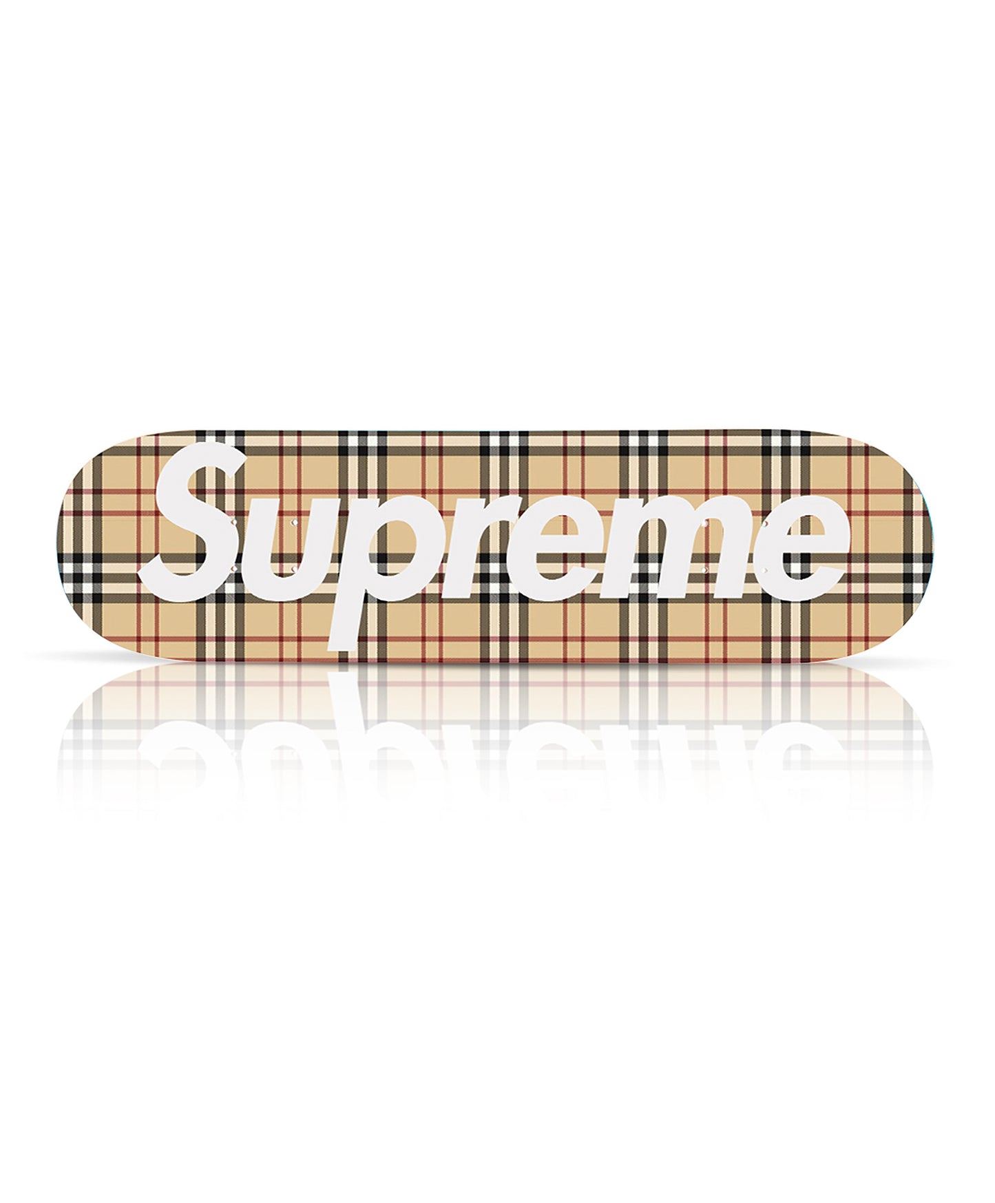 SUPREME 'Burberry' (2022) Skateboard Deck (beige)