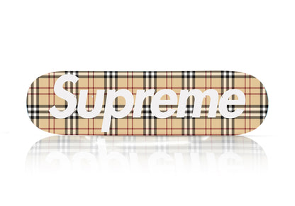 SUPREME 'Burberry' (2022) Skateboard Deck (beige)