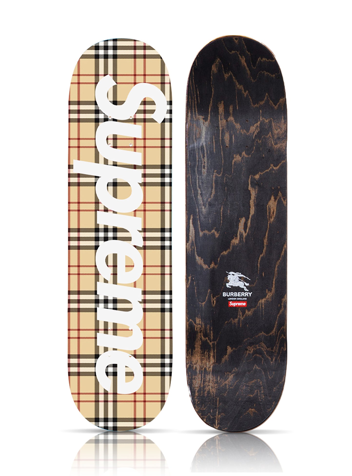 SUPREME 'Burberry' (2022) Skateboard Deck (beige)