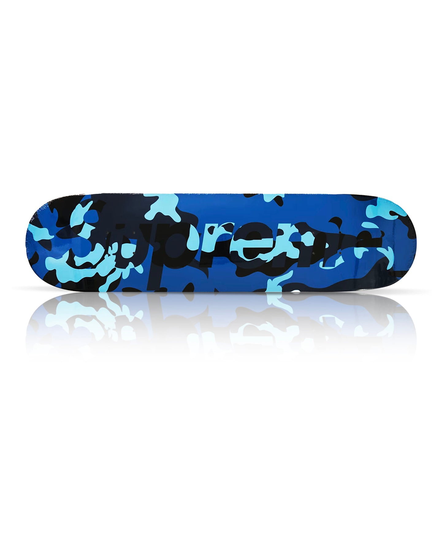 SUPREME 'Camo Logo' (2019) Skateboard Deck (blue)