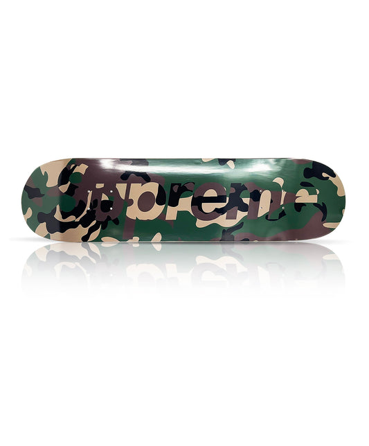 SUPREME 'Camo Logo' (2019) Skateboard Deck (green)