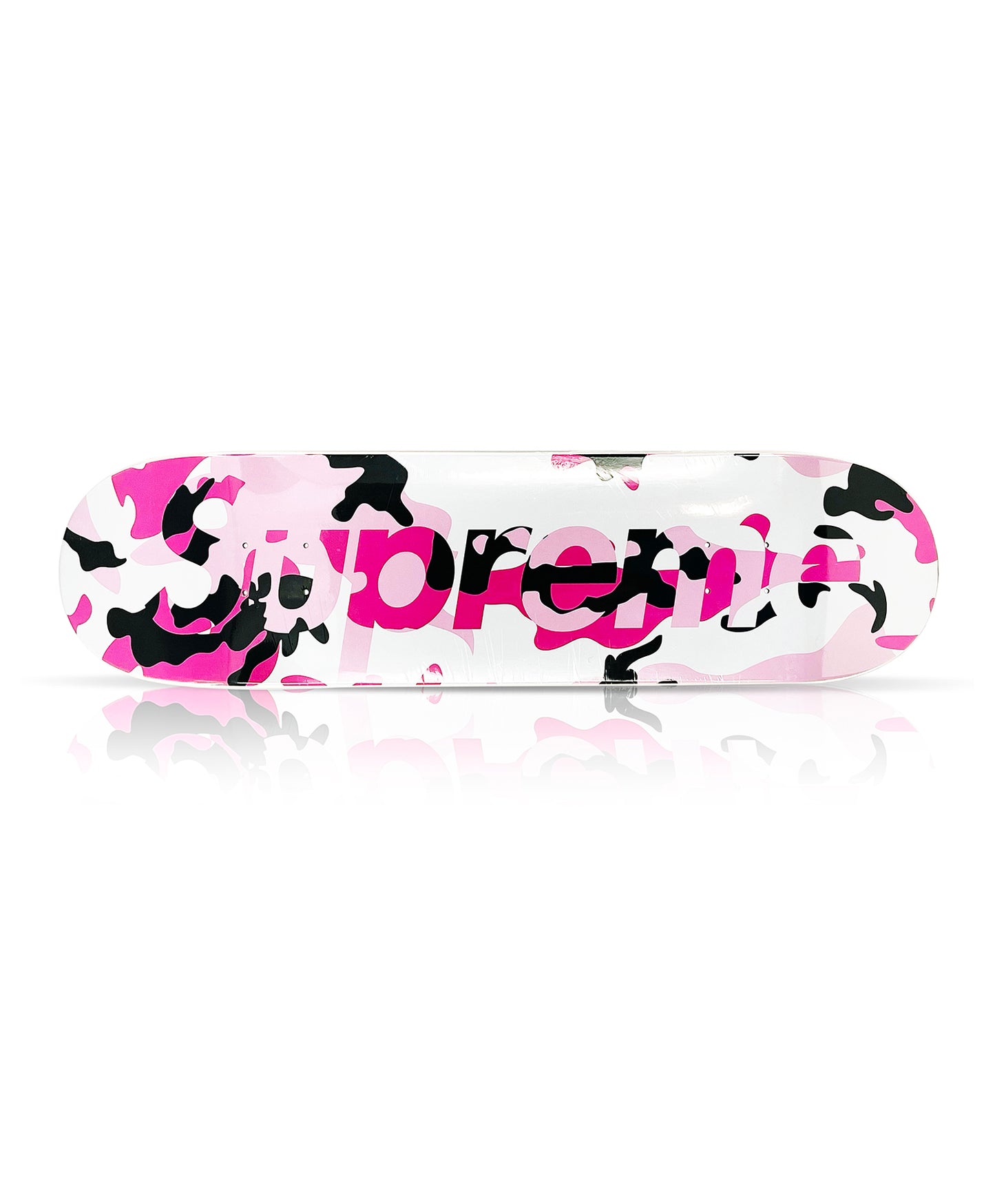 SUPREME 'Camo Logo' (2019) Skateboard Deck (pink)