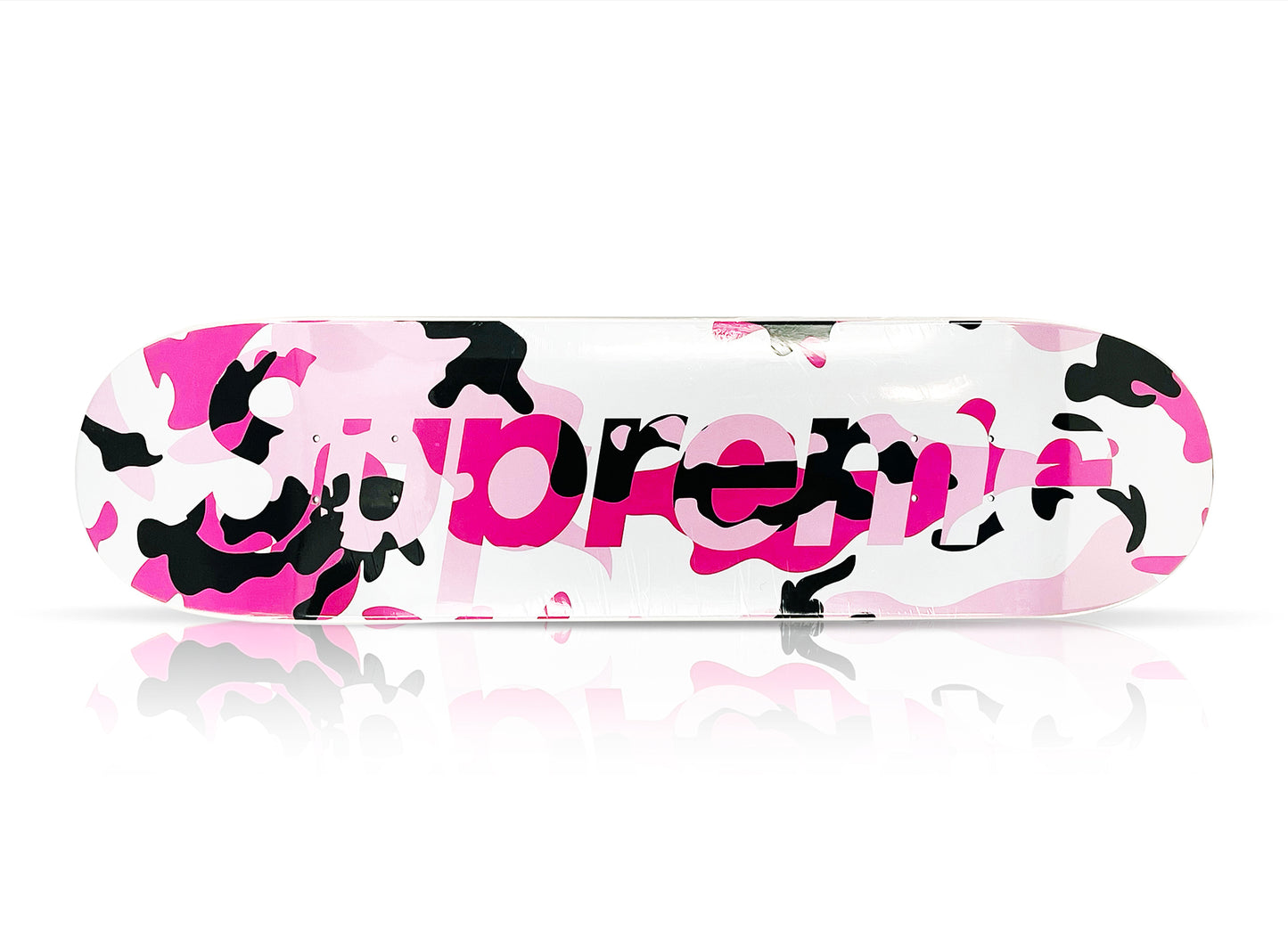 SUPREME 'Camo Logo' (2019) Skateboard Deck (pink)