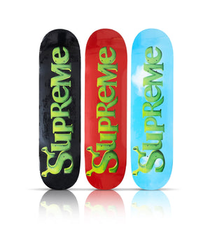 SUPREME 'Shrek' (2021) Triptych Skateboard Deck Set