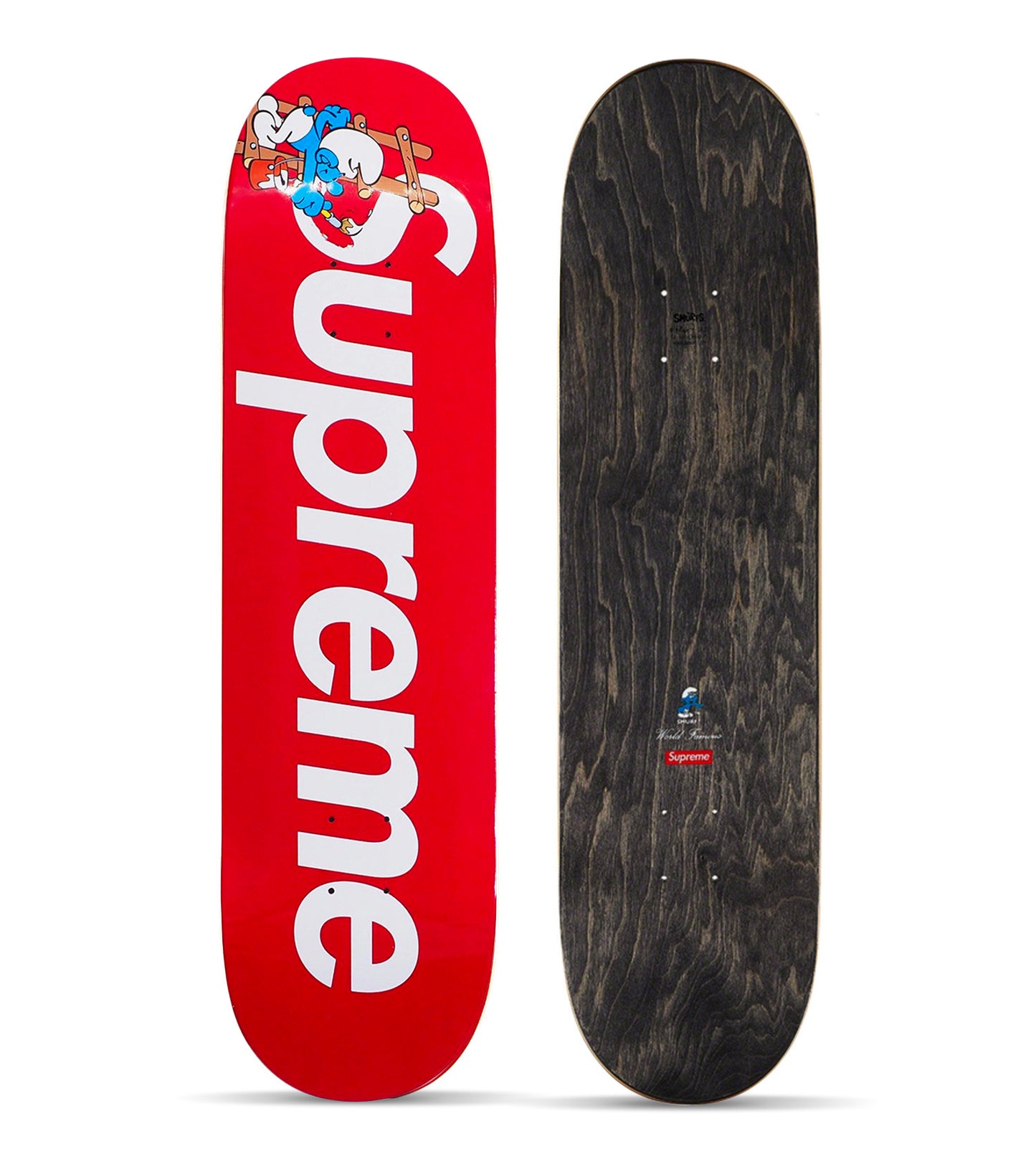 SUPREME 'The Smurfs' (2020) Triptych Skateboard Deck Set