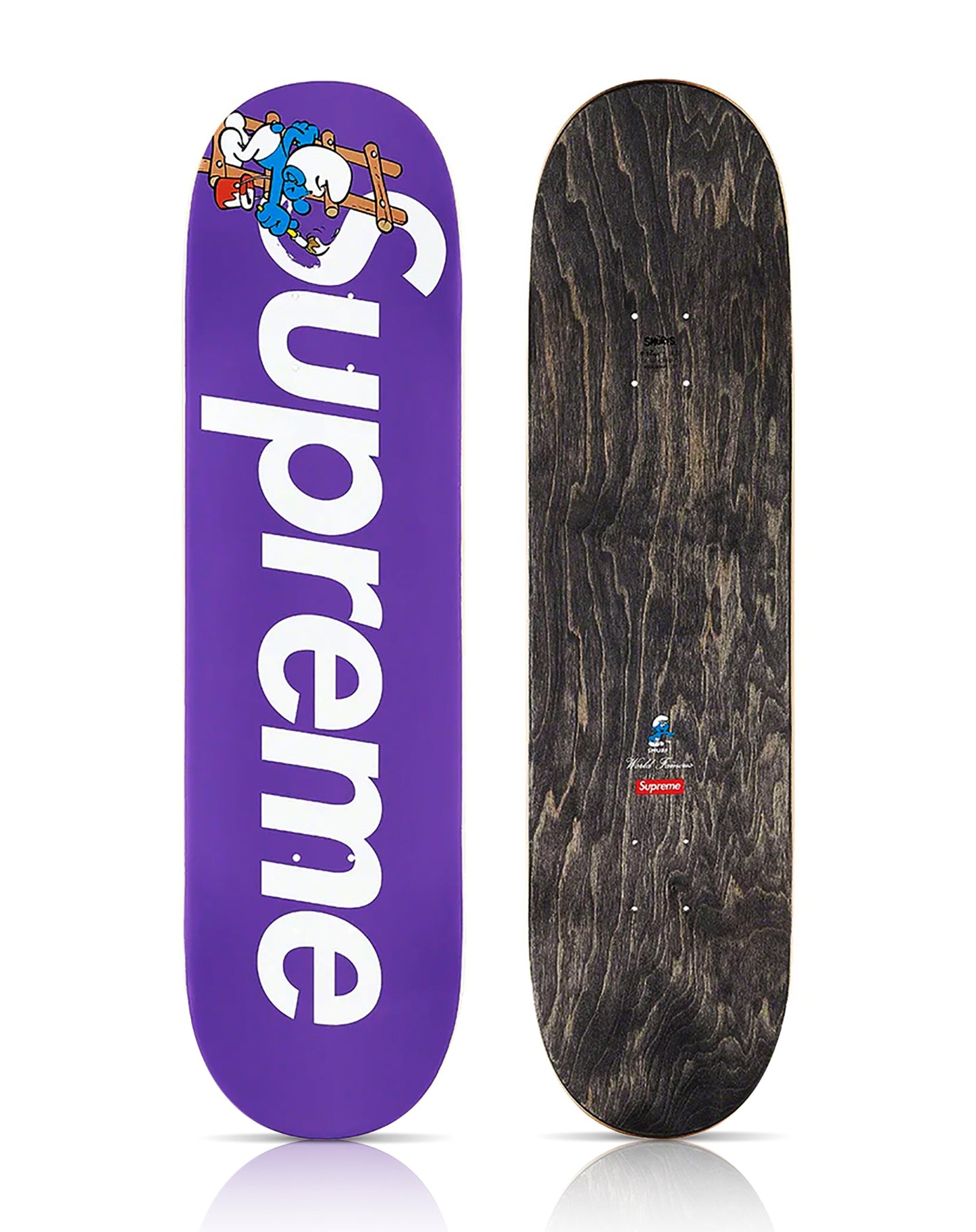 SUPREME 'The Smurfs' (2020) Skateboard Deck (purple)