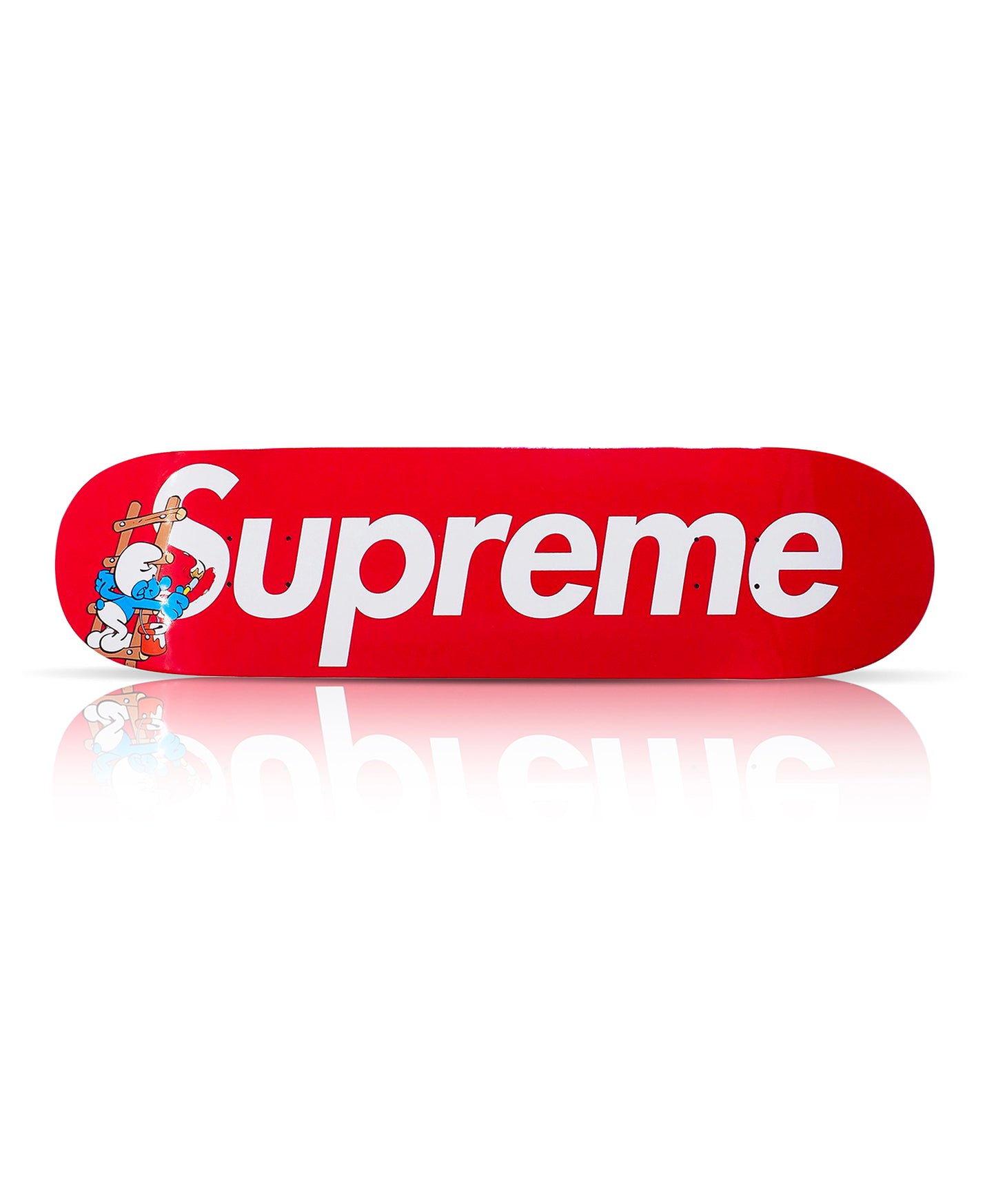 SUPREME 'The Smurfs' (2020) Skateboard Deck (red)