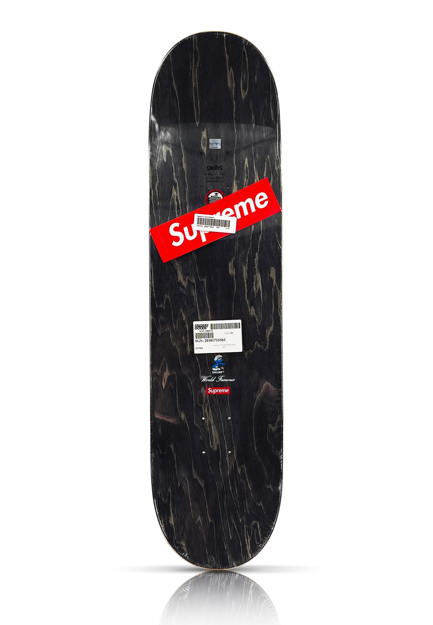 SUPREME 'The Smurfs' (2020) Skateboard Deck (red)