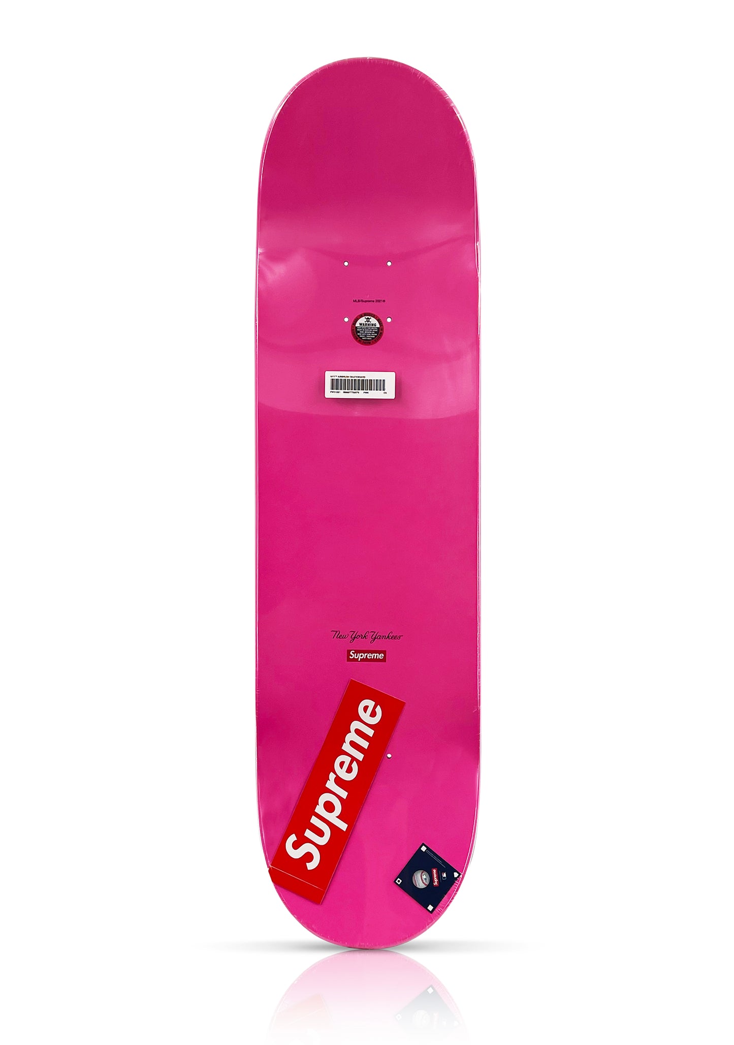 SUPREME 'Yankees Airbrush' (2021) Skateboard Deck (pink)