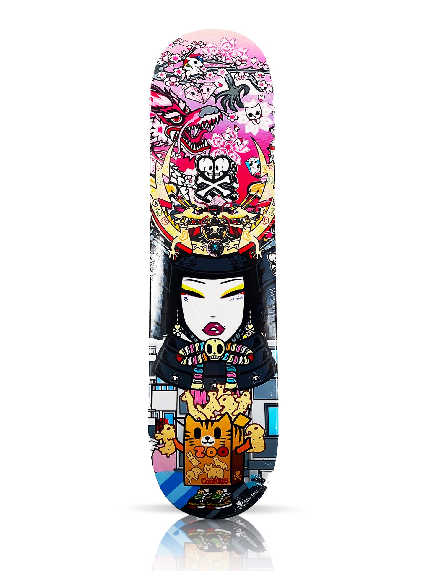 TOKIDOKI x NTWRK 'Samurai Girl' (2021) Triptych Skateboard Deck Set