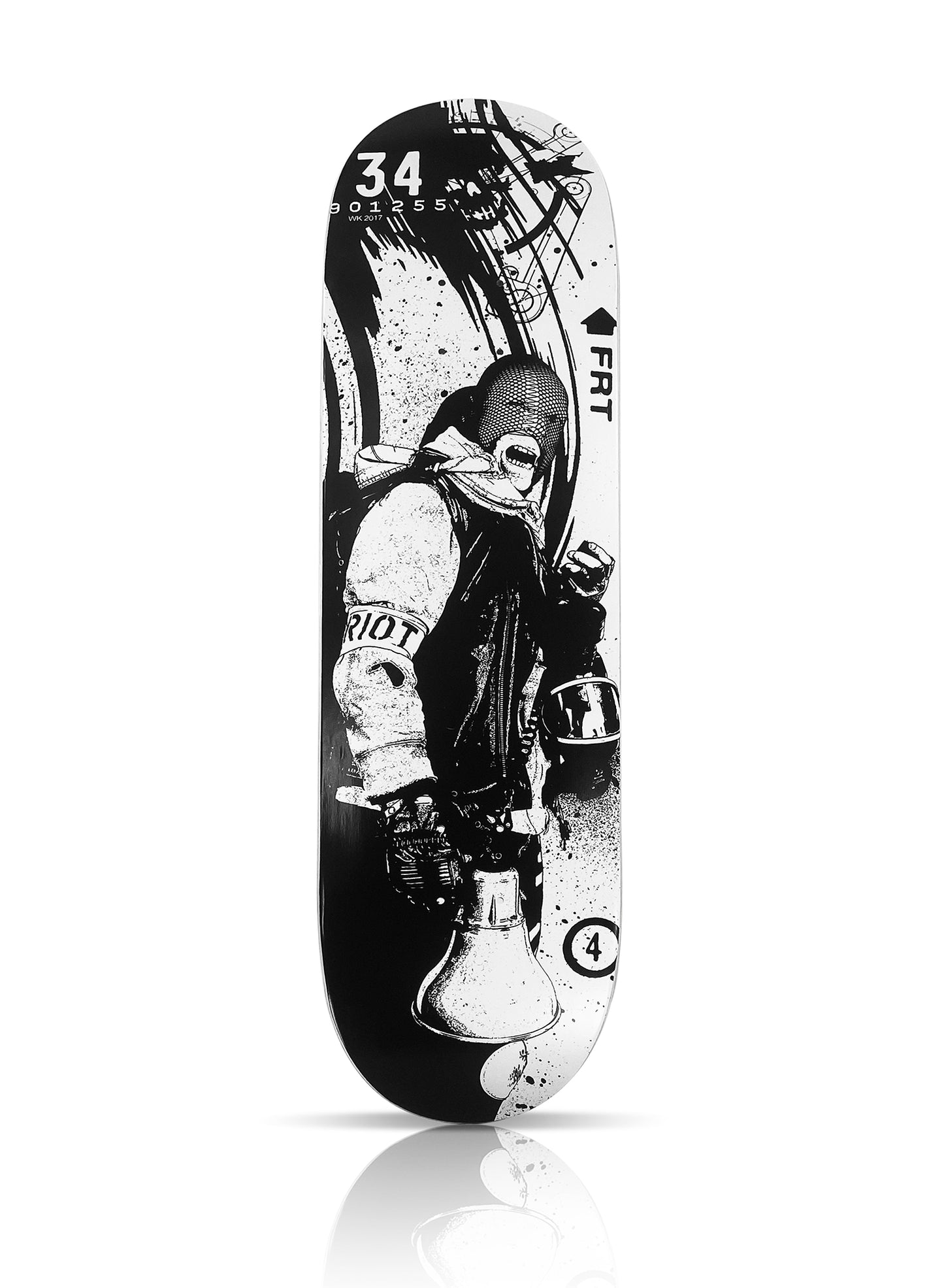 WK INTERACT x Black Book Gallery 'Riot' (2017) Skateboard Deck