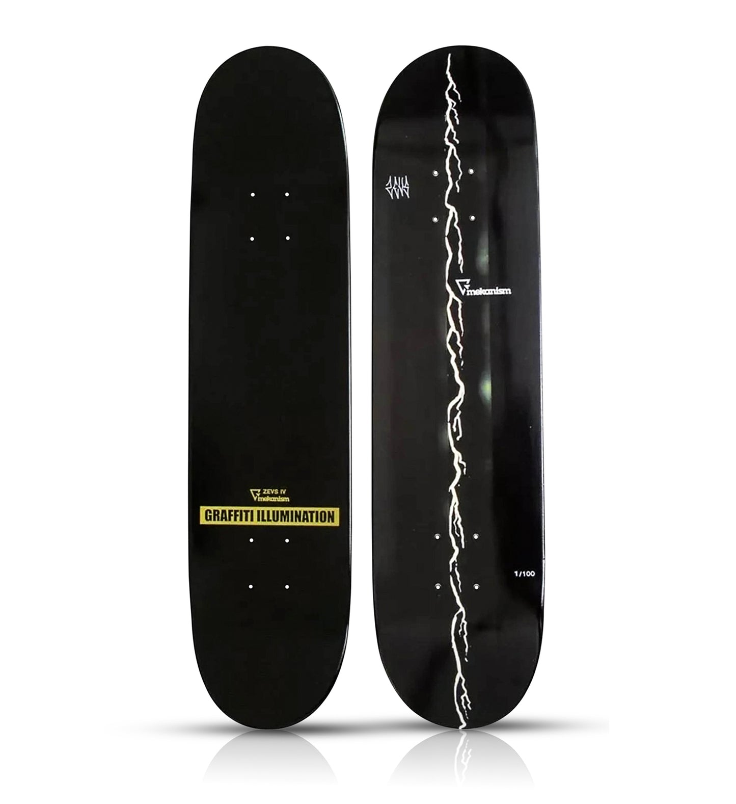 ZEVS x Mekanism 'Graffiti Illumination' (2006) Skateboard Deck